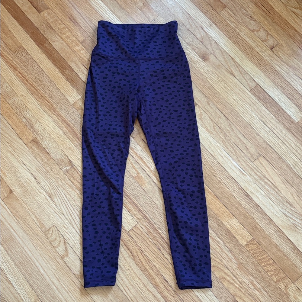 Zobha Purple Patterned Leggings